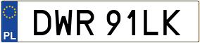 Trailer License Plate